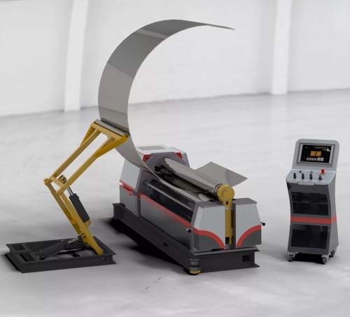 Curvadora de lámina con tecnología avanzada para procesos industriales de curvado de acero